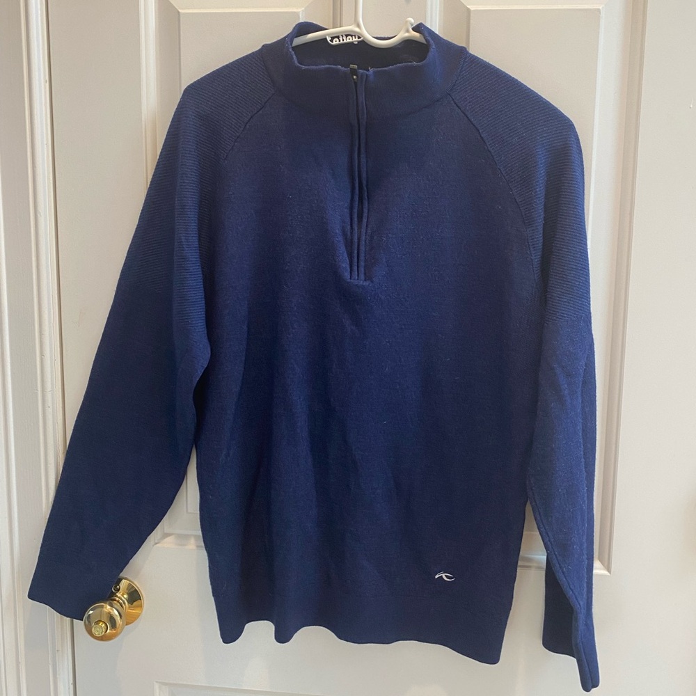 Men’s KJUS Freelite Kulm Half-zip Cashmere Blend Sweater EU Sz 54XL (see meas.)